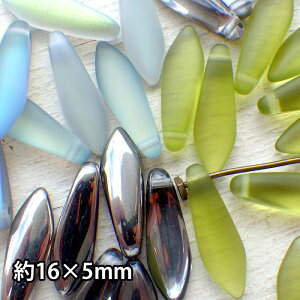 �`�F�R�r�[�Y �_�K�[�r�[�Y 5×16mm 10���� �N���X�^���N�����yDAGGER BEADS�z*