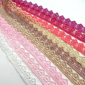 【1M計り売り】レース・花(全9色)