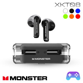 セイワ(SEIWA) MONSTER TWSイヤホン AIRMARS XKT08 Bluetooth 完全ワイヤレス ゲーミングイヤホン 低遅延ゲームモード 最大18時間再生 インナーイヤータイプ MEMSマイク 通話 IPX4 HIFIサウンド 人間工学デザイン ブラック プレゼント