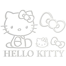 セイワ(SEIWA) カー用品 車用 ステッカー ハローキティ エンブレムステッカー KT547 シルバー hello kitty 立体ステッカー メーカー直販