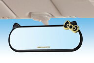 車用 ルームミラー ハローキティ B&Gルームミラー KT501 シルバー鏡 260mmサイズ ブラック hello kitty …