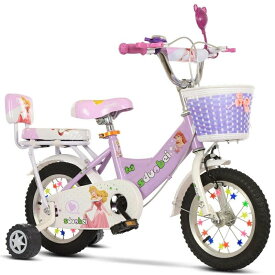 幼児用自転車 ランニングバイク 子供用自転車 12 14 16 18 インチ 誕生日プレゼント 高さ調節 女の子 補助輪付き お姫様気分