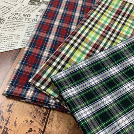 楽天市場 生地 タータンチェック 緑の通販