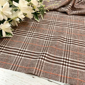 楽天市場 茶色 チェック 生地の通販