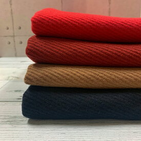 【50cm単位】【宅配便のみ】 ウール 紺 赤 茶色 無地 厚手 秋冬 フランス綾 ウール 日本製 コート 秋冬 ワイド幅 幅広 生地