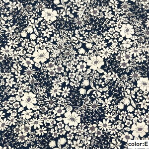 【50cm単位】コットン 花柄 ボタニカル ピンク 紫 パープル ネイビー 紺 黄土色 北欧風 生地 日本製 布 綿100% プリント シーチング 【2.5mまでメール便対応】