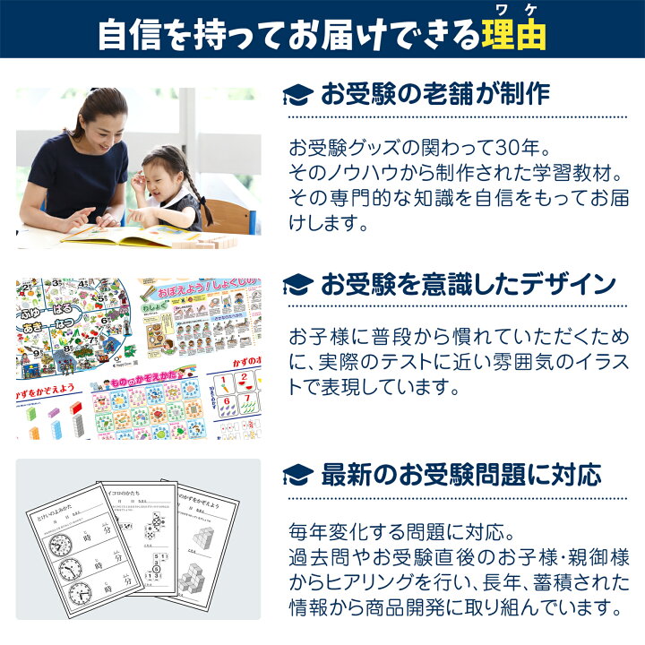 楽天市場】【お受験教材】かずのポスター かずのかぞえかた 数のお勉強 