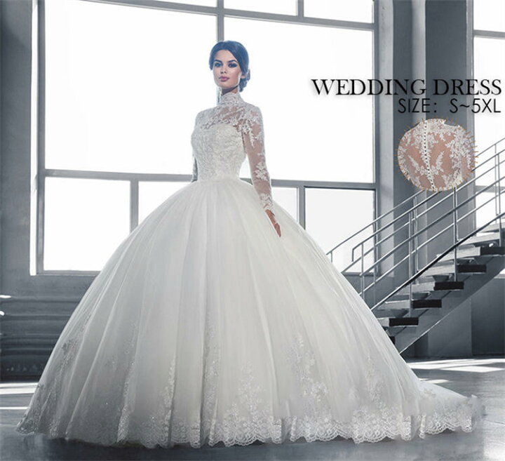 楽天市場】ウェディングドレス 白 花嫁 パーティードレス 結婚式  