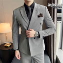 ダブルスーツ メンズ スーツ セットアップ おしゃれ カジュアルスーツ パンツスーツ 6色選択可 タキシード 紳士服 礼服 メンズスーツ フォーマル ビジネス オフィス 通勤就活面接 お呼ばれ 結婚式 二次会 発表会 演奏会 30代40代 大人 大きいサイズ 2点セット 紺色 黒 カーキ