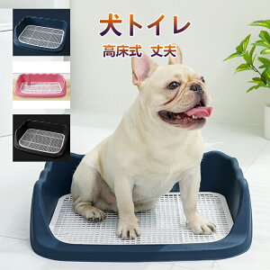【送料無料】犬トイレ 犬 トイレ トレー 犬 ペットトイレ 足が濡れない おしゃれ トイレトレーニング ペットトレー ワイド ペット用 老犬 フチもれ防止 抗菌Ag+ 丈夫 いたずら防止 ふち漏れ