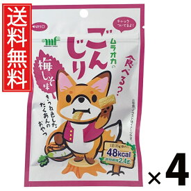 ごんじり梅しそ風味 35g × 4袋 村岡食品工業 送料無料 ／ ごんじり 梅しそ味 ひとくちサイズ ヘルシースナック おつまみ お茶うけ 低カロリー 食物繊維豊富 常温保存 駄菓子 おやつ 子供 お菓子 懐かしい 詰め合わせ 人気 お徳用 お祭り 縁日 景品 自治会 町内会 漬物