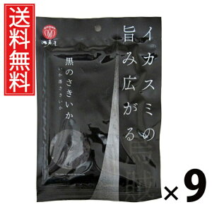 黒のさきいか 44g × 9袋 江戸屋 送料無料 / 江戸屋 黒のさきいか さきいか 干物珍味 おつまみ 珍味 いか珍味 ビールに合う 日本酒に合う 焼酎に合う 濃厚味 コク深い おやつ 常温保存 スナッ