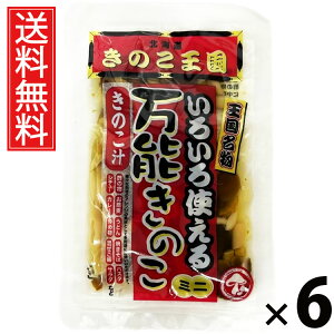 万能きのこ 60g × 6袋 きのこ王国 送料無料 / 乾燥きのこ きのこミックス 料理用 具材 スープ 炒め物 煮物 ご飯のお供 おつまみ 和風調味料 中華料理 洋食 きのこ加工品 国産 保存食 手軽 調