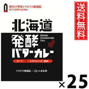五島軒 北海道 発酵バターカレー 200g × 25個 送料無料 / 北海道カレー 北海道素材 老舗洋食店 ご当地カレー 本格カレー レトルトカレー ご飯のお供 贈答用 ギフト コク深い 旨味たっぷり ま