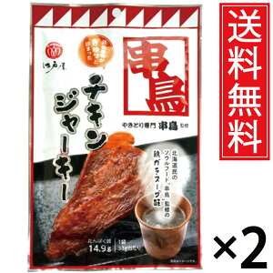 串鳥監修 チキンジャーキー 33g × 2袋 送料無料 江戸屋 / 串鳥 焼き鳥 焼鳥 焼鳥専門店 やきとり やきとり専門店 専門 専門店 ジャーキー 干し肉 乾し肉 高タンパク 高たんぱく たんぱく質 タ
