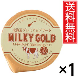 パンに塗ってもおいしいプリン ミルキーゴールド 1個 送料無料 ／ 北海道 プレミアム デザート スイーツ おみやげ お土産 ギフト 贈物 贈り物 パンに塗る プリン 北海道みやげ 北海道土産 誕生日 退職 お祝 長万部町 空港 土産店 長万部 北海道産 牛乳 生乳 パン 黄金 単品