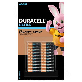 デュラセル DURACELL ウルトラ 単4 電池 20本 10年 保存可能 水銀不使用 アルカリ 電池 ロングセラー 大人気 大容量 長持ち アルカリ 乾電池 コスパ抜群 ストック 中国製 リモコン 懐中電灯 おもちゃ 時計 おすすめ 防災 備品 コストコ 通販 オンライン【Costco コストコ】