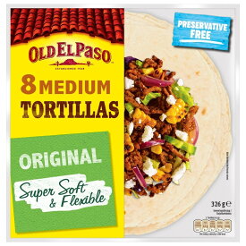 OLD EL PASO フラワートルティア プレーン 約19cm × 8枚入 X 2袋 メキシコ料理 保存料不使用 パーティー BBQ クレープ生地 ブリトー ファヒタ ラップ料理 まとめ買い ストック 栄養成分 値段 保存方法 賞味期限 調理方法 ピクニック 原材料 原産国 【Costco コストコ】