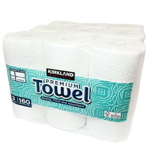 カークランドシグネチャー ペーパータオル 9ロール 160シート ロールタオル キッチンペーパー パルプ100% キッチン用品 台所用品 代用 用途 オススメ 種類 簡単 販売場所 日用品 原材料 サス