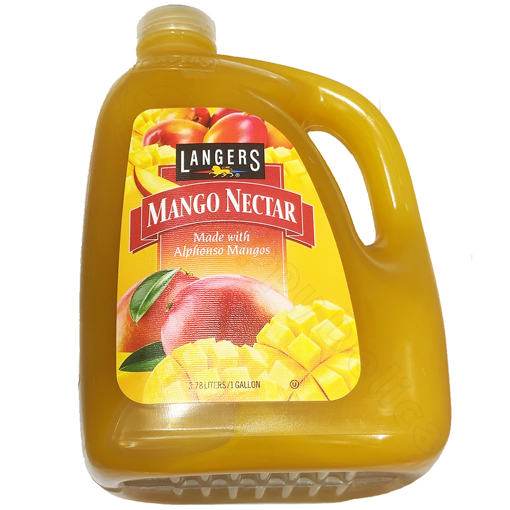 マンゴージュース　マンゴーネクター　Langers　3.78L　20％マンゴー果汁入り飲料　ガロンサイズ　アルフォンソマンゴー使用　濃縮還元　飲料　 【Costco コストコ】 | Happy Delica