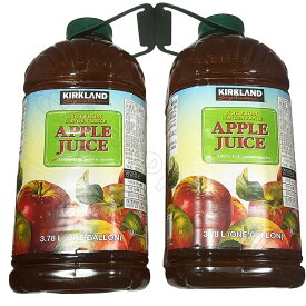 カークランドシグネチャー アップルジュース 2本セット 3.78L×2個　大容量　ストレート　リンゴ ジュース　飲料　ドリンク【Costco コストコ】