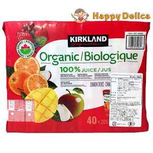 �y��e��200ml×40�{����z�J�[�N�����h�V�O�l�`���[ �I�[�K�j�b�N100%�W���[�X �t���[�c�W���[�X ���p�b�N ���� �yCostco �R�X�g�R�z