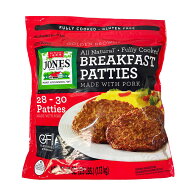 【大容量1.13kg】JONES ブレックファスト ポークパティ 惣菜 ハンバーグ ハンバーガー ソーセージパティ …