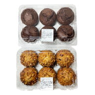 【大容量6個入り×2セット】チョコレートチップマフィン バナナナッツマフィン 2パック 計12個 焼き菓子 …