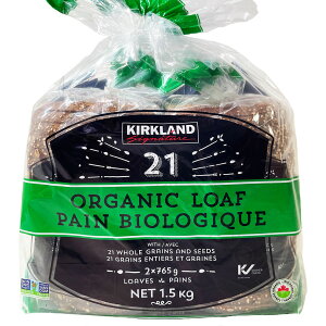 J[Nh L@Hp 21 I[KjbN p 765g×2 ORGANIC LOAF PAIN BIOLOGIQUE KIRKLAND Signature ORGANIC LOAF PAIN BIOLOGIQUE 21 GRAINS AND SEEDS ORGANIC LOAF e N wV[ H _CGbg sNjbN 