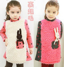 モコモコチュニックワンピース☆ 冬もの 子どもチュニックワンピース 子ども 子ども 子供服 女の子 子供 長袖ワンピース 長袖 キッズ ワンピース 可愛い 子供服 女の子
