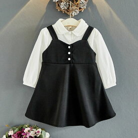 子供ワンピース フォーマル 入学式 卒園式 ワンピース キッズ 子供服フォーマル 子供服 女の子 こども服 通園 通学 子ども服 無地 長袖ワンピース ブラック キッズワンピース 長袖ワンピース 110 120 130 140 子ども服 女の子 発表会 結婚式 お受験