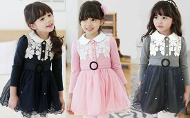 【訳あり/少しの汚れなどがあり】入学式 子供服 女の子 ワンピース 長袖 子供ワンピース 卒園式 子供服 入園式 子供 ワンピース フォーマル