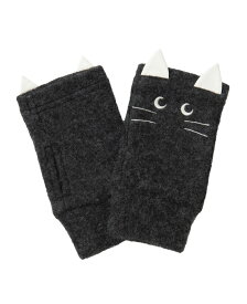 [メール便で送料無料]暖かくてぽかぽか♪カイロポケット付き猫ちゃんハンドウォーマー/冷え性 温活 ハンドウォーマー ファー 防寒 スポット暖房[メール便可（1点まで）][M便 1/1][返品交換不可]