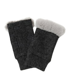 [メール便で送料無料]カイロポケット付きで手元あったか。ファー♪ハンドウォーマー/温活 冷え性 冷え対策 ファー 手袋 カイロ スポット暖房[メール便可（1点まで）] [M便 1/1][返品交換不可]