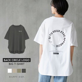 楽天市場 バックプリント Tシャツ カットソー トップス レディースファッションの通販