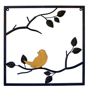 �E�H�[���f�R �t���[�� �A�C�A�� �C�G���[ BIRD �C���e���A�A�[�g �A�[�g�t���[�� Wall Deco 38cm×38cm