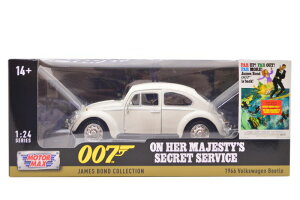 yztHNX[Q r[g WF[Y{h 007uÉ007v1/24 James Bond 1966 Volkswagen Beetle On Her Majesty`s 1/24 MOTORMAX [^[}bNX ~jJ[