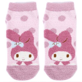 マイメロディ モコモコ ソックス 靴下 SANRIO サンリオ 大人 婦人用 23-25cm スニーカー丈 レディース（M2TW04）