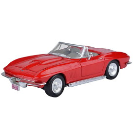 【送料無料】1967 シボレー コルベット 1/24 レッド モーターマックス ミニカー