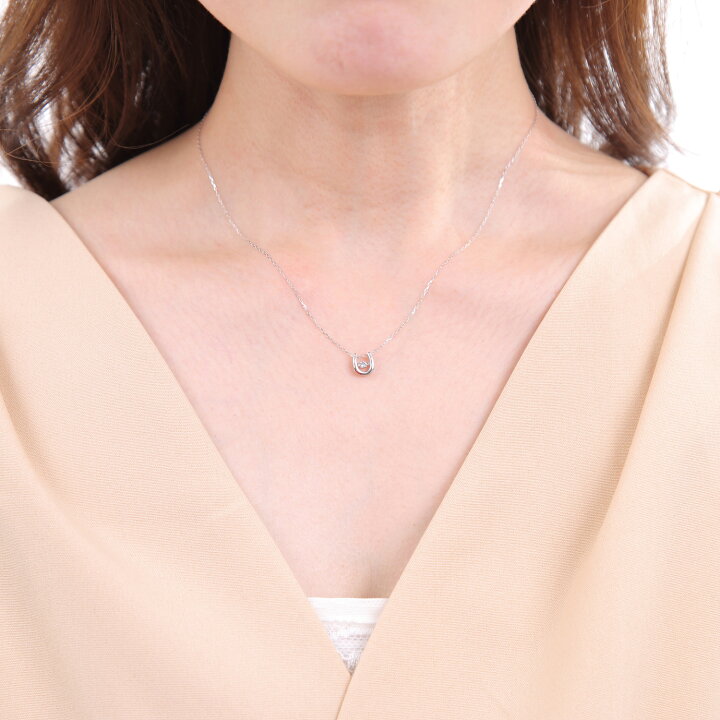 楽天市場】【在庫限り】 ダイヤモンド ネックレス 0.05ct ダンシング 