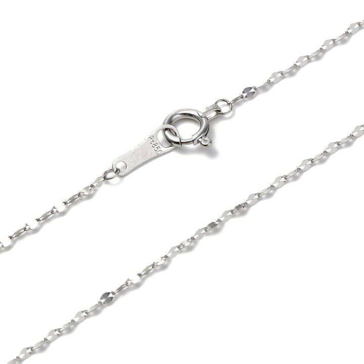 楽天市場】プラチナ ネックレス ペタル チェーン 40cm 幅1.2mm Pt850 
