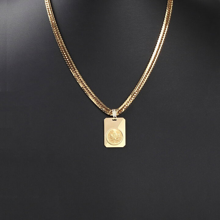 楽天市場】純金 カナダ メイプルリーフ 金貨 1/10oz コイン ペンダント  