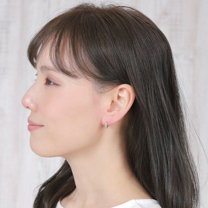 楽天市場】フープピアス K18 トルコ石 ターコイズ 両耳 18金 18k 