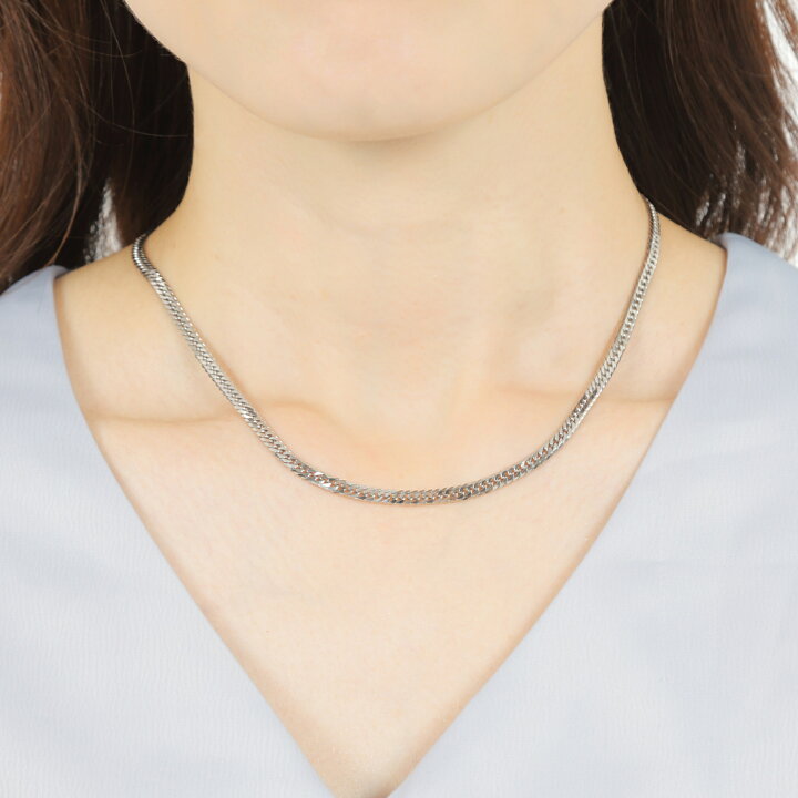 楽天市場】プラチナ 喜平ネックレス 6面 ダブル 20g 40cm メンズ 