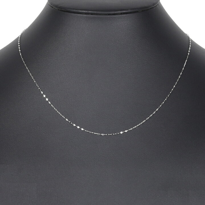 楽天市場】プラチナ ネックレス ペタル チェーン 45cm 幅1.2mm Pt850 