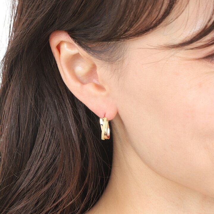 gstv 2be GOLD フープピアス18k 金美品トゥービーゴールド