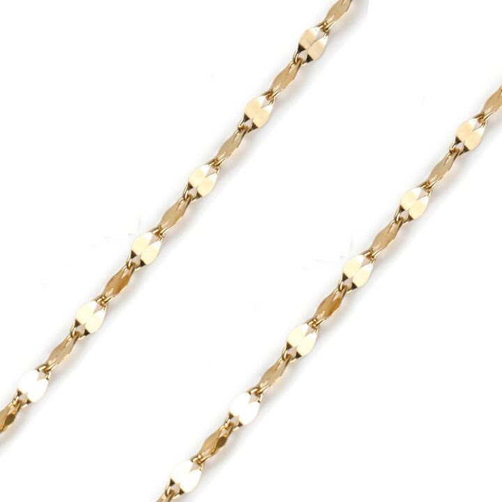 楽天市場】18金 ブレスレット ペタルチェーン 18cm 幅1.5mm ゴールド 
