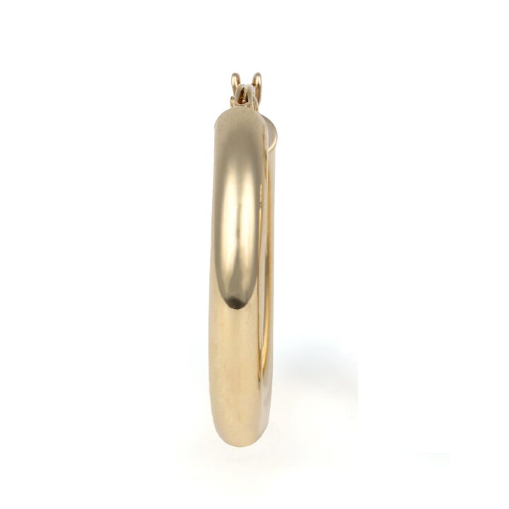 楽天市場】18金 フープピアス 3mm×20mm 片耳 ゴールド リング ピアス 