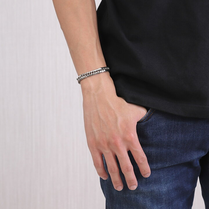 楽天市場】プラチナ 喜平ブレスレット 8面トリプル 50g 20cm メンズ 