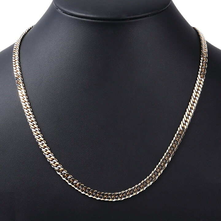 楽天市場】18金 プラチナ コンビ 喜平ネックレス 6面ダブル 50g 50cm 